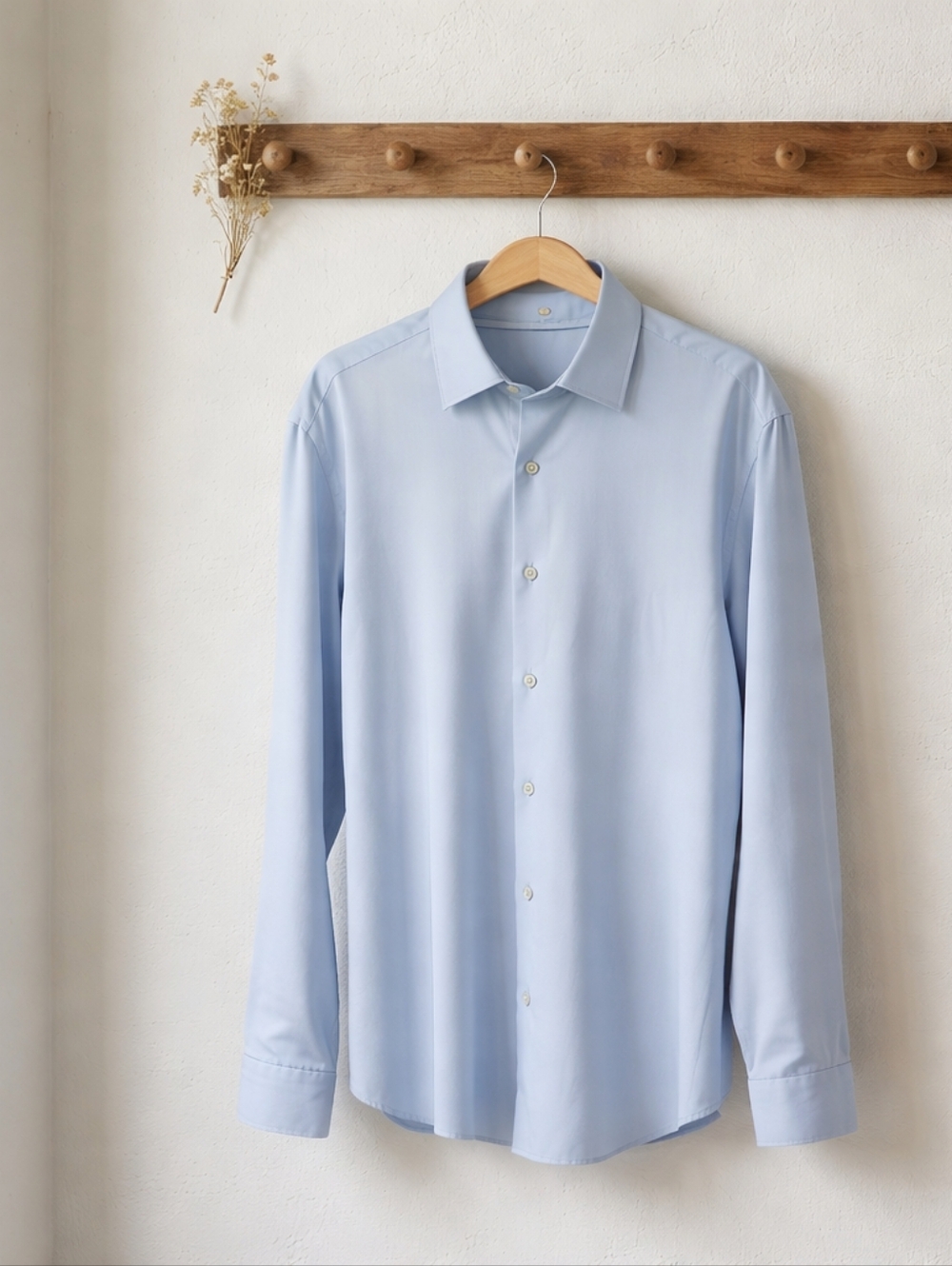 ZARA Light Blue Men’s Dress Shirt - Regular Fit